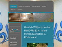 Tablet Screenshot of immofrisch.com